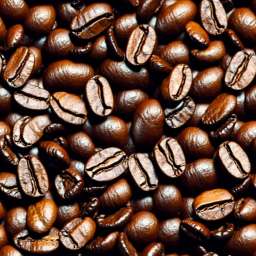 Whole Bean Roasted Coffee free seamless pattern